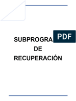 Sub Recuperacion