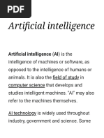 Artificial Intelligence - Wikipedia