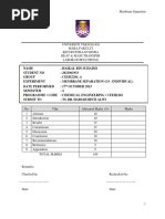 Membrane Separation Lab Report