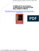 Solutions Manual To Accompany Engineering Mechanics Dynamics 6th Edition 9780471739319