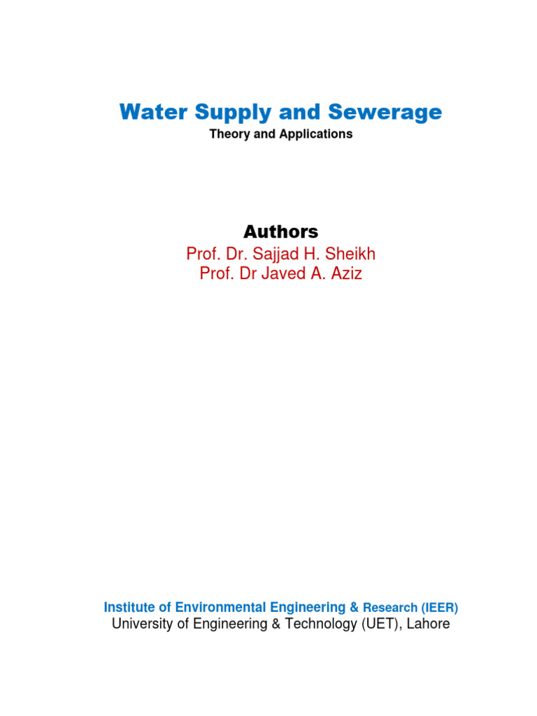 Water Supply and Sewerage Engineering Guide | PDF | Sewage Treatment ...
