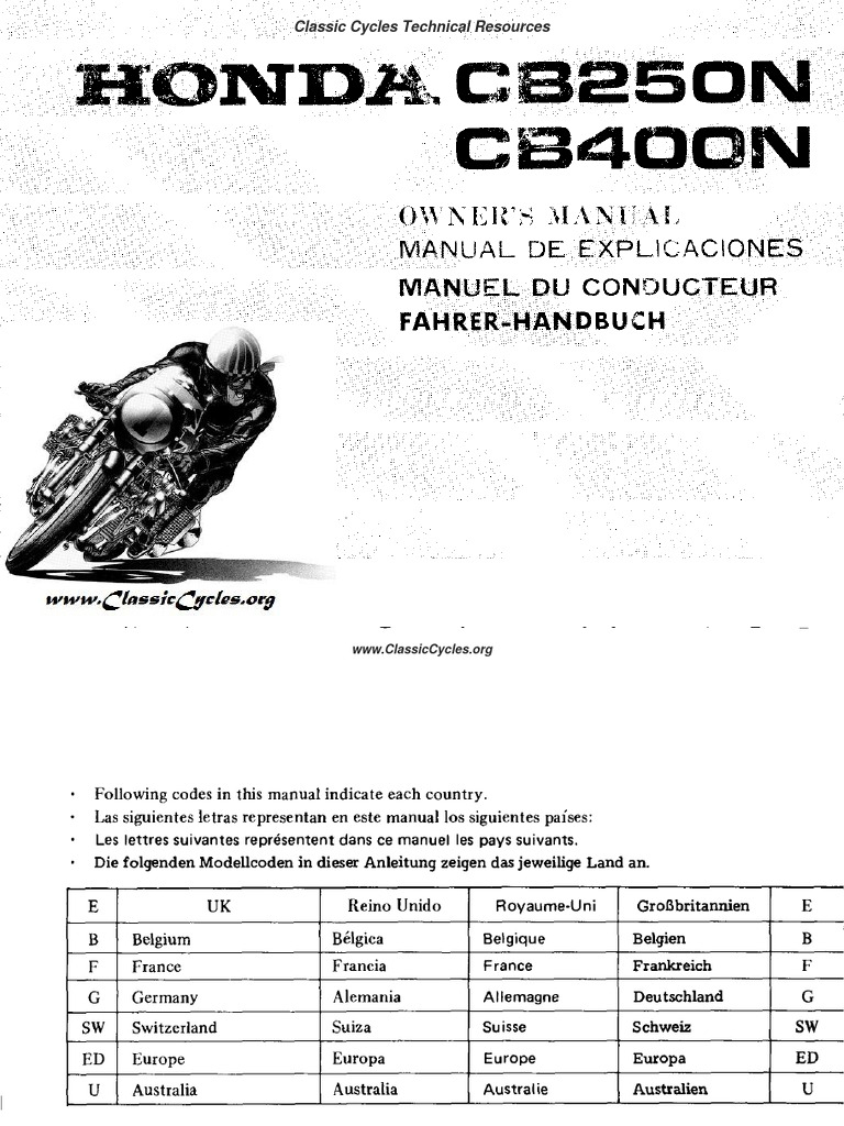1978 HONDA CB400 SERVICE MANUAL PDF visual data 6