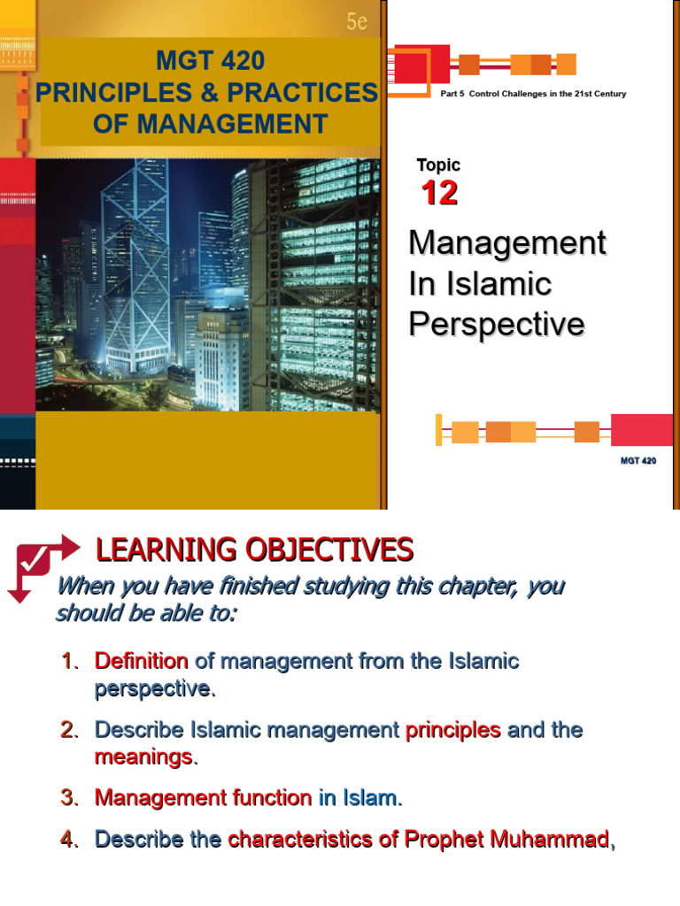 Islamic Management Principles | PDF | Courage