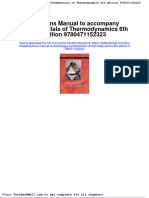 Solutions Manual To Accompany Fundamentals of Thermodynamics 6th Edition 9780471152323