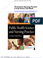 Public Health Science Nursing Practice Savage Kub Grove Test Bank