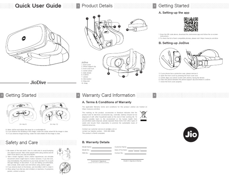JioDive Quick User Setup Guide | PDF | Waste