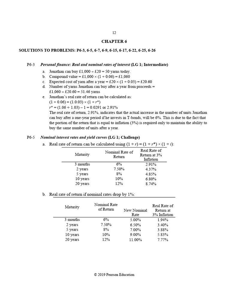 Week 03 - CH 6 Solutions To Selected End of Chapter Problems | PDF ...