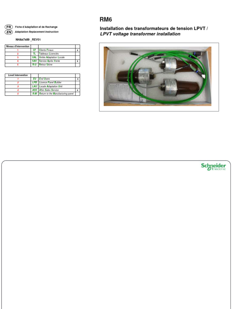 Installation des transformateurs LPVT | PDF | Électrotechnique ...