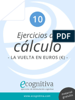 10 Vuelta en Euros Calculo Ecognitiva