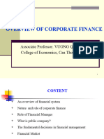 Chapter 1 - Overview of Corporate Finance