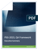 Executive Summary of Revised QA Framework