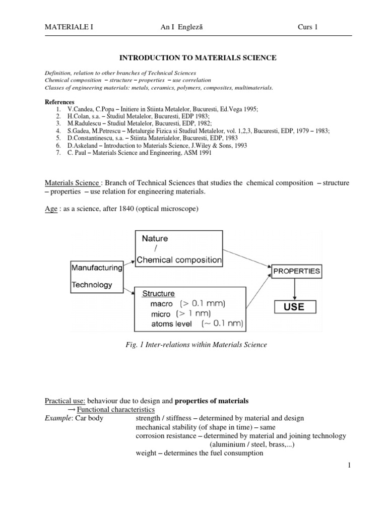 Materials 1 | PDF | Materials Science | Metals