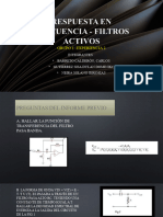 Respuesta en Frecuencia - Filtros Activos