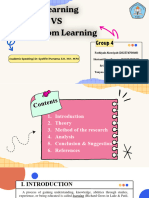 (AS - GROUP 4) E-Learning VS Classroom Learning