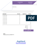 Web Design Template Invoice Word 1