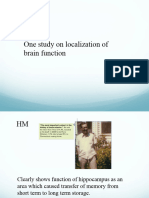 One Study On Localization of Brain Function