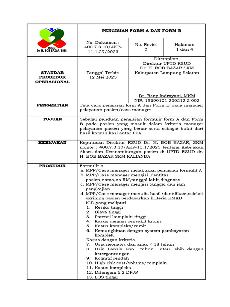 Panduan Pengisian Form A dan B | PDF | Sains & Matematika