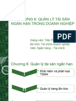 Chương 6 - Quản Lý Tài Sản Ngắn Hạn Của Doanh Nghiệp