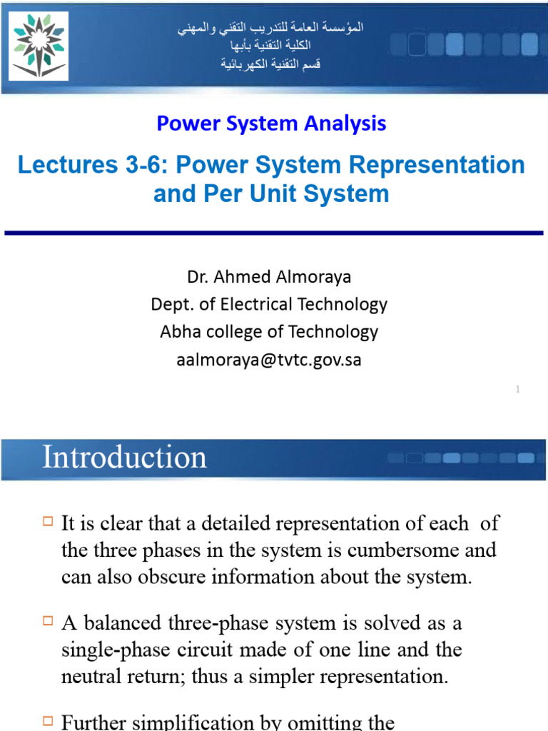 Impedance and Per Unit System in Power | PDF | Electrical Impedance ...
