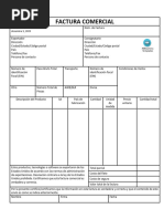 Modelo de Factura Comercial Commercial Invoice Llenada | PDF