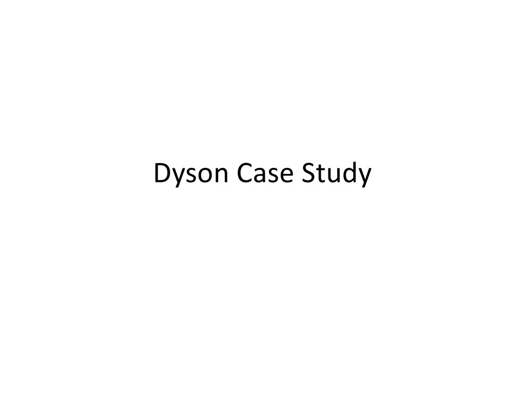 Dyson Case Study | PDF