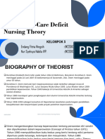 Orem's Self-Care Deficit Nursing Theory Kel.5