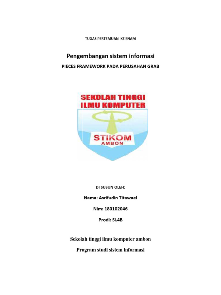 PIECES Framework untuk Grab: Analisis Sistem | PDF