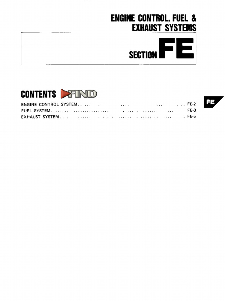 Engine Control, Fuel & Exhaust Systems Section PDF Throttle Copyright
