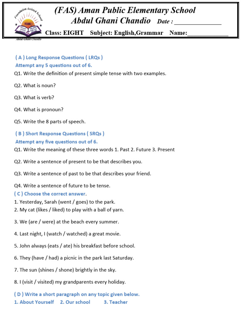 class-8th-grammar-question-paper-pdf