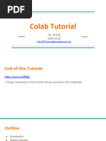 Colab Tutorial