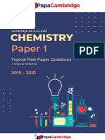 Chemistry 9701 Paper 1 - Reaction Kinetics