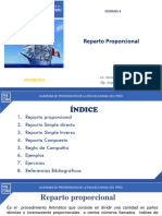 ARITMÉTICA 8 REPARTO PROPORCIONAL Semianual 2022