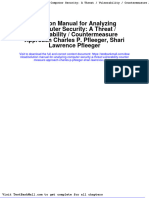 Solution Manual For Analyzing Computer Security A Threat Vulnerability Countermeasure Approach Charles P Pfleeger Shari Lawrence Pfleeger