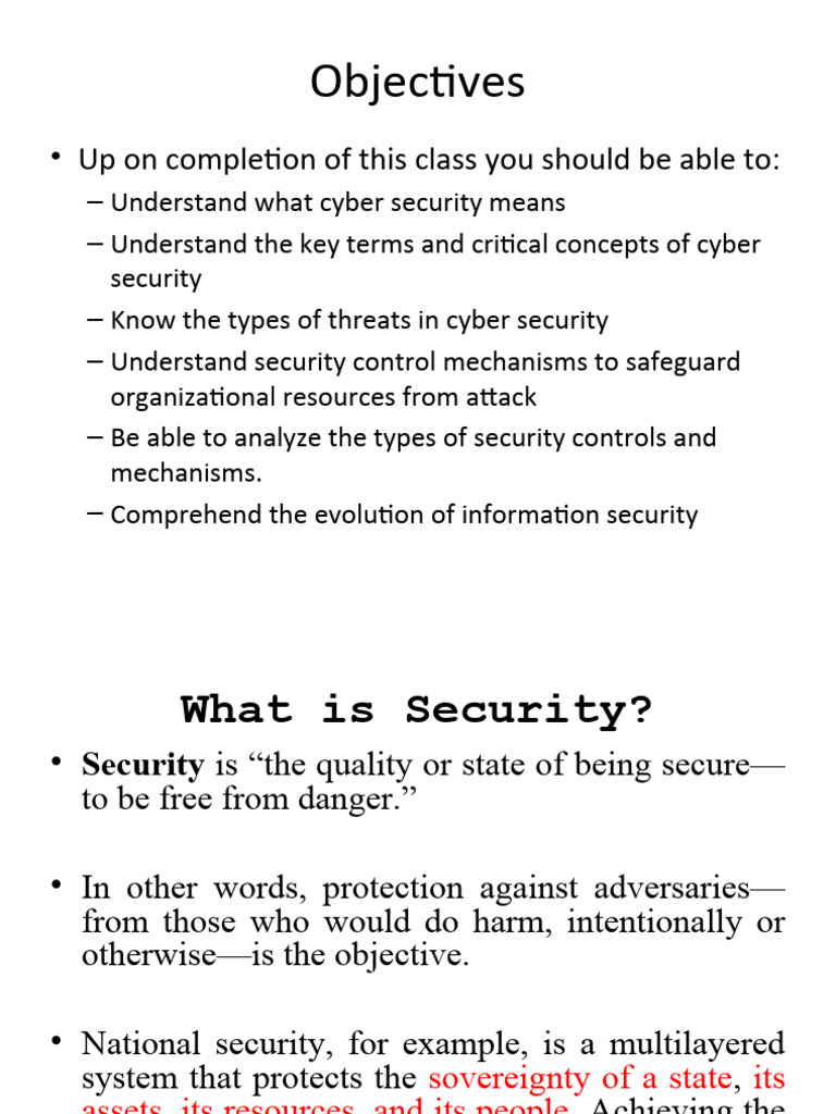 Cyber Security Fundamentals and Concepts | PDF | Information Security ...