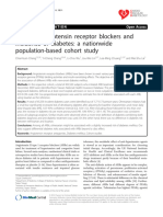 Different Angiotensin Receptor Blockers and Incidence of Diabetes: A Nationwide Population-Based Cohort Study