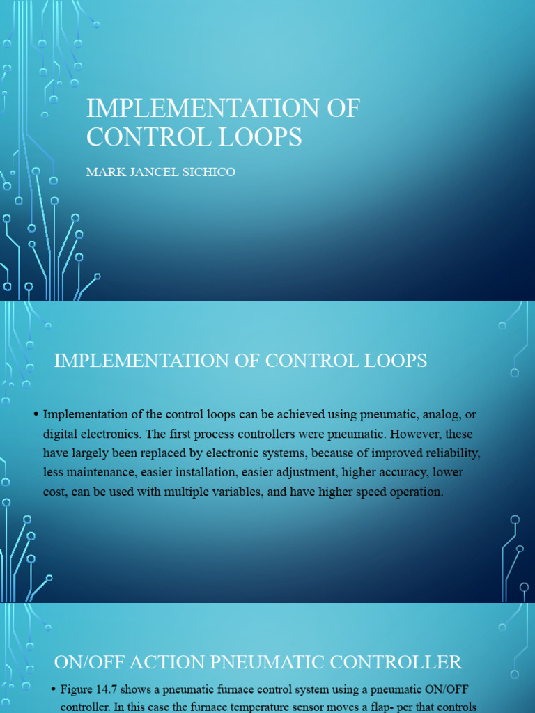 Implementation of Control Loops | PDF | Switch | Relay