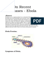 On Recent Diseases - Ebola