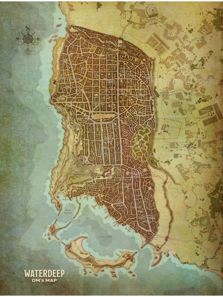 Poster Map Waterdeep DM | PDF