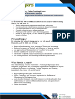 Advanced Financial Statements Analysis