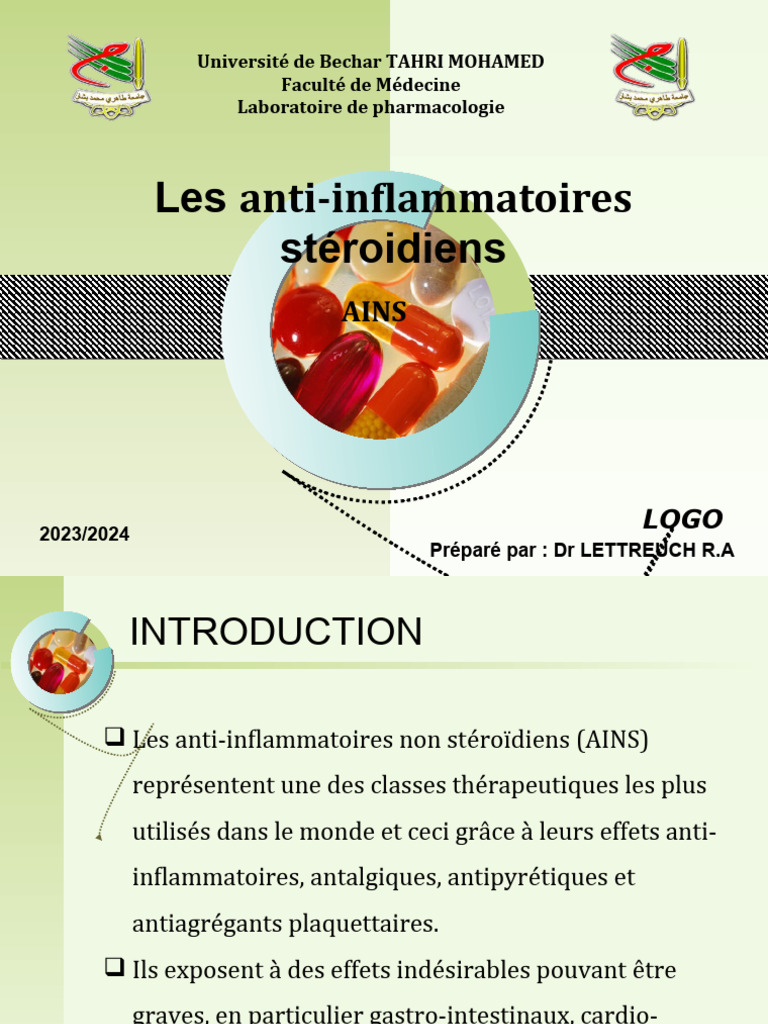 Effets indésirables des AINS et classification | PDF | Anti ...