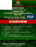 Kedah Online Competition YEAR 2022: A Briefing To All District Technical Officers