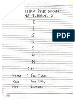 Tugas Tutorial 2 Statistika Pendidikan