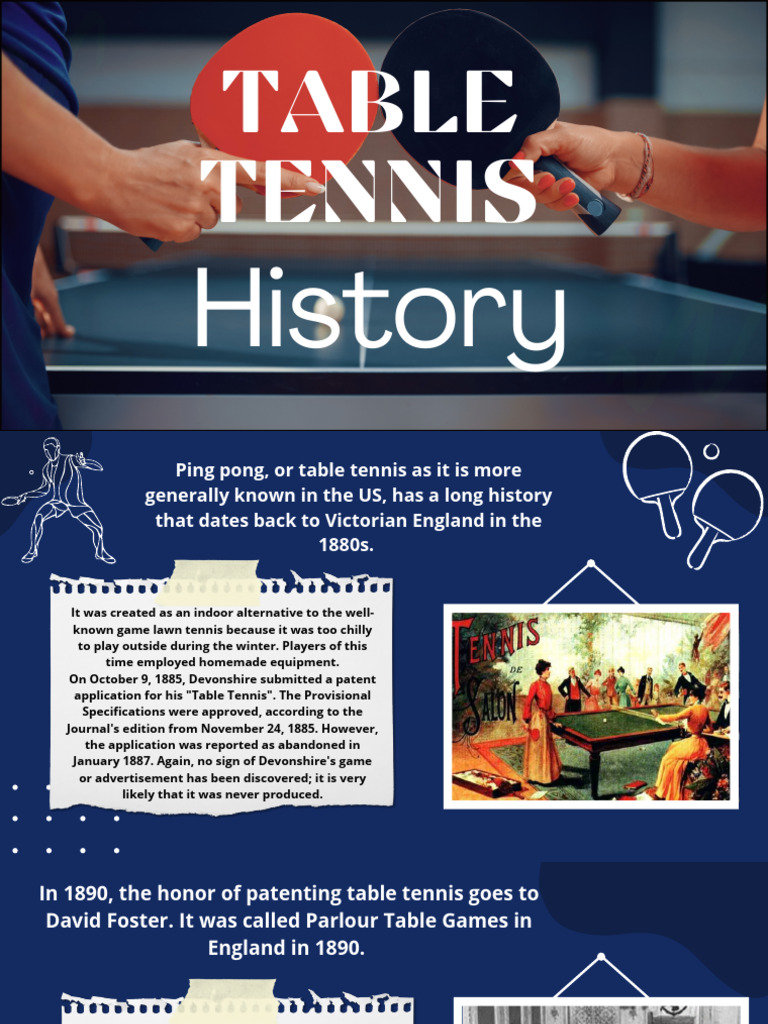 Ping Pong History PDF Table Tennis Ball Games