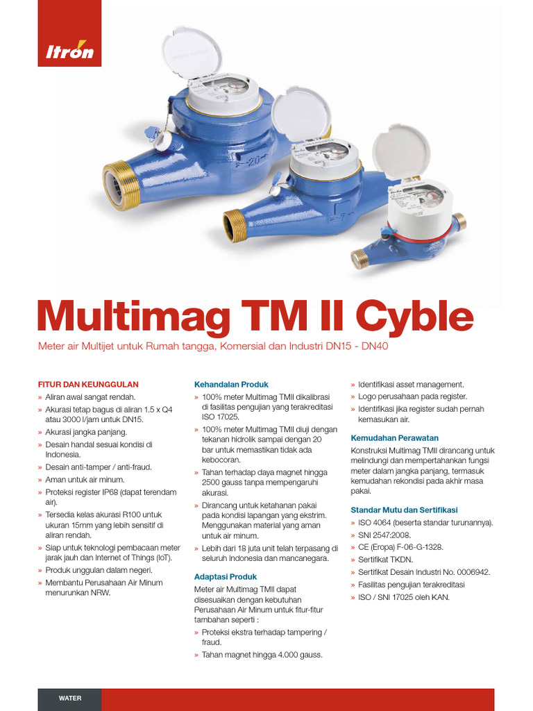 Meter Air Multimag TM II Cyble | PDF | Griya & Taman | Teknologi & Rekayasa