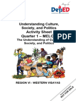 Understanding Culture Society and Politics 11 LAS 1