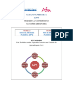 2022.2 - TRABALHO (AP1) - MAT - FIN - Maryana Oliveira Silva