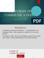 Basic Forms of Communication
