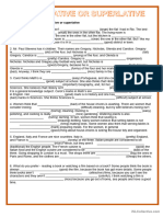 Comparison - Comparative or Superlative