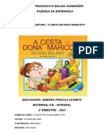 Projeto de Leitura 2 Bimestre - A Cesta de Dona Maricota