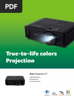 True-To-Life Colors Projection: Acer Projector X1